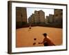 Children Play Soccer in Novo Mundo Slum, in Sao Paulo, Brazil-null-Framed Photographic Print