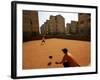 Children Play Soccer in Novo Mundo Slum, in Sao Paulo, Brazil-null-Framed Photographic Print