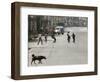 Children Play Soccer on a Deserted Street of Katmandu, Nepal-null-Framed Photographic Print