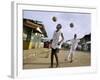 Children Play Soccer on a Street-null-Framed Photographic Print