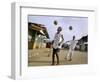 Children Play Soccer on a Street-null-Framed Photographic Print