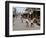 Children Play Soccer on One of the Streets of the Business District of Lagos-null-Framed Photographic Print