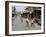 Children Play Soccer on One of the Streets of the Business District of Lagos-null-Framed Photographic Print