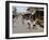 Children Play Soccer on One of the Streets of the Business District of Lagos-null-Framed Photographic Print