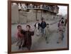 Children Play with a Soccer Ball-null-Framed Photographic Print