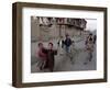 Children Play with a Soccer Ball-null-Framed Photographic Print