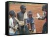 Children Play with Water Near a Zimbabwean Movement for Democratic Change (MDC) Election Rally-null-Framed Stretched Canvas