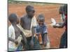 Children Play with Water Near a Zimbabwean Movement for Democratic Change (MDC) Election Rally-null-Mounted Photographic Print