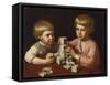 Children Playing, 1837-Kapiton Stepanovich Pavlov-Framed Stretched Canvas