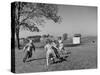 Children Playing at Recess-Bernard Hoffman-Stretched Canvas