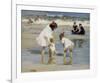 Children Playing at the Seashore-Edward Henry Potthast-Framed Art Print