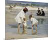 Children Playing at the Seashore-Edward Henry Potthast-Mounted Art Print