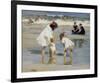 Children Playing at the Seashore-Edward Henry Potthast-Framed Art Print