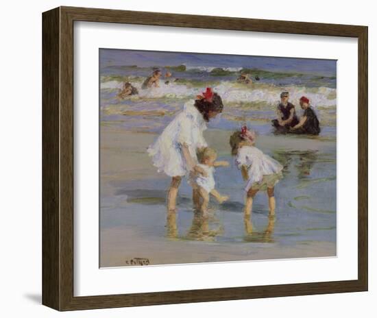 Children Playing at the Seashore-Edward Henry Potthast-Framed Giclee Print