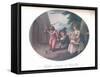 Children Playing at Whip-Top, 1910-William Hamilton-Framed Stretched Canvas