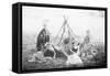 Children Playing Being Indians-null-Framed Stretched Canvas