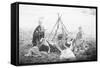 Children Playing Being Indians-null-Framed Stretched Canvas