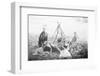 Children Playing Being Indians-null-Framed Photographic Print