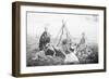 Children Playing Being Indians-null-Framed Photographic Print