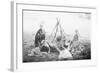 Children Playing Being Indians-null-Framed Photographic Print