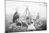 Children Playing Being Indians-null-Mounted Photographic Print