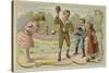 Children Playing Bilboquet-null-Stretched Canvas