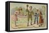 Children Playing Bilboquet-null-Framed Stretched Canvas