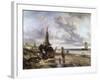 Children Playing by the Ocean-Jan Mari Henri Ten Kate-Framed Giclee Print