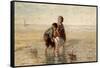 Children Playing by the Seaside-Jozef Israels-Framed Stretched Canvas