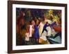 Children playing by the water-Auguste Macke-Framed Giclee Print