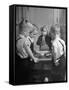 Children Playing Chinese Checkers-John Florea-Framed Stretched Canvas