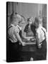 Children Playing Chinese Checkers-John Florea-Stretched Canvas