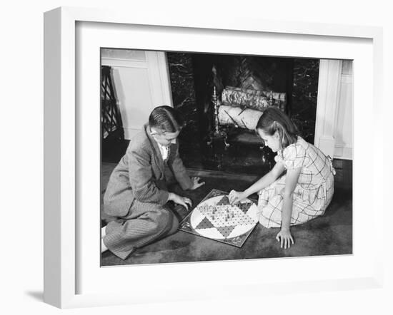 Children Playing Chinese Checkers-Philip Gendreau-Framed Photographic Print