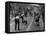 Children Playing Cricket in the Back Streets of Newcastle, 1962-null-Framed Stretched Canvas