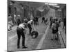 Children Playing Cricket in the Back Streets of Newcastle, 1962-null-Mounted Premium Photographic Print