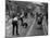 Children Playing Cricket in the Back Streets of Newcastle, 1962-null-Mounted Premium Photographic Print