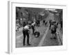 Children Playing Cricket in the Back Streets of Newcastle, 1962-null-Framed Photographic Print