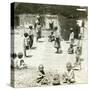 Children Playing Hopscotch, Kashmir, India, C1900s-Underwood & Underwood-Stretched Canvas