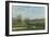 Children Playing in a Field-Alfred Sisley-Framed Giclee Print