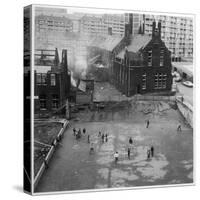 Children Playing in a Playground in Sheffield-Henry Grant-Stretched Canvas