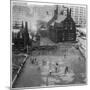 Children Playing in a Playground in Sheffield-Henry Grant-Mounted Photographic Print