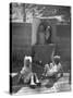 Children Playing in a Toy Made by Charles Eames-Allan Grant-Stretched Canvas