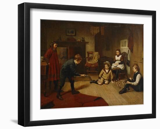 Children Playing in an Interior, 1893-Harry Brooker-Framed Giclee Print