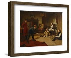 Children Playing in an Interior, 1893-Harry Brooker-Framed Giclee Print