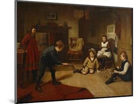 Children Playing in an Interior, 1893-Harry Brooker-Mounted Giclee Print