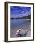 Children Playing in Sand at Grand Bay Beach-Bill Bachmann-Framed Photographic Print