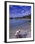 Children Playing in Sand at Grand Bay Beach-Bill Bachmann-Framed Photographic Print