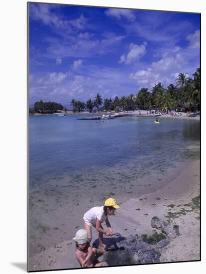 Children Playing in Sand at Grand Bay Beach-Bill Bachmann-Mounted Photographic Print