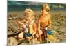 Children Playing in Sand, Cape May, New Jersey-null-Mounted Premium Giclee Print