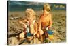 Children Playing in Sand, Cape May, New Jersey-null-Stretched Canvas